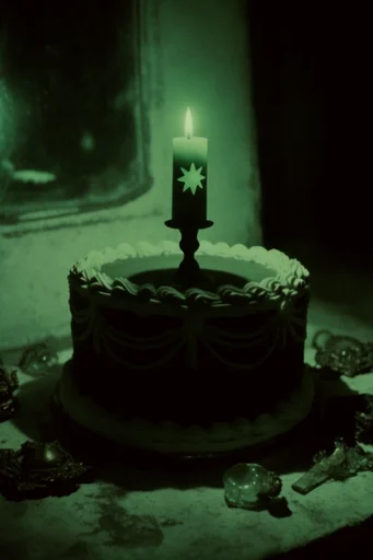 Emerald Dystopian Noir style reference image — ominous silhouette