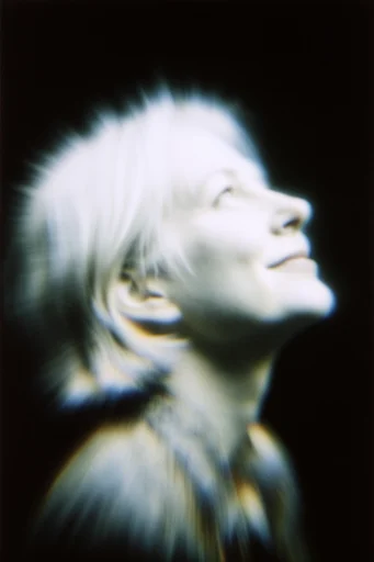 Ethereal Prismatic Luminescence style reference image — high contrast silhouette