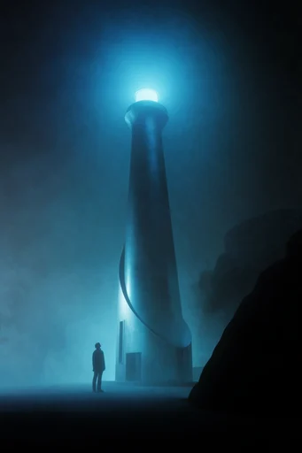 Monolithic Cosmic Mysticism style reference image — solitary silhouette