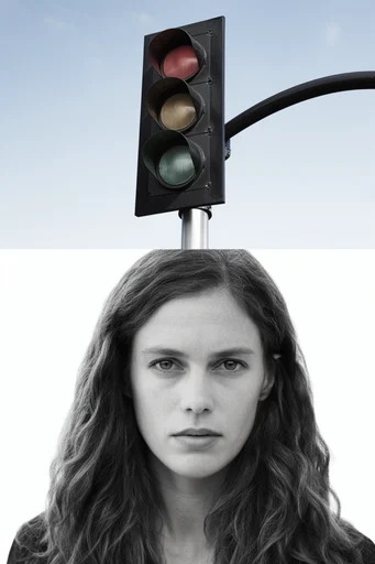 Clinical Monochrome Avant-Garde style reference image — stark minimalist white background