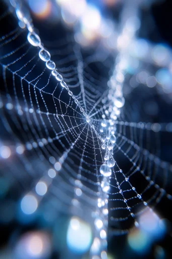 Ethereal Crystalline Luminescence style reference image — extreme macro photography