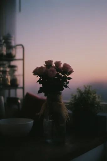 Nostalgic Twilight Reverie style reference image — cinematic atmospheric lighting