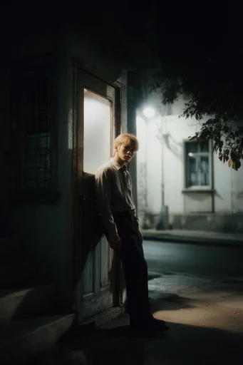 Cinematic Nocturnal Noir style reference image — cinematic film noir