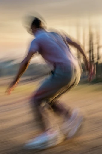 Dynamic Velocity Blur moodboard — generate AI images in this style