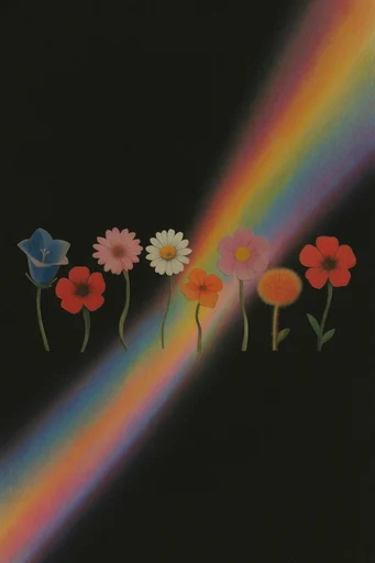 Chromatic Cosmic Surrealism style reference image — chromatic gradient