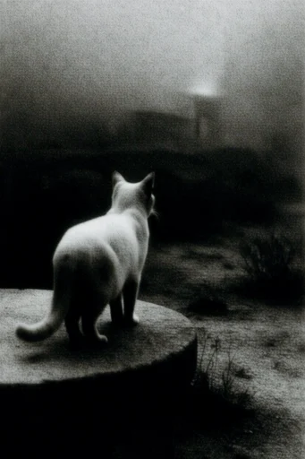 Atmospheric Noir Pictorialism style reference image — mysterious silhouette