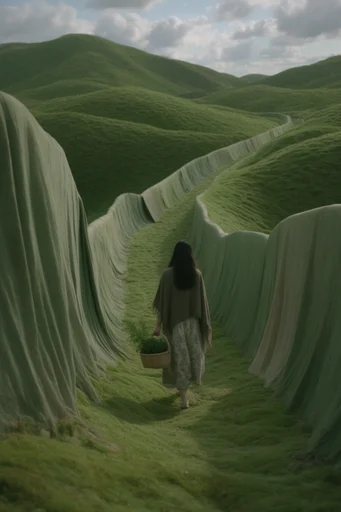 Surreal Verdant Pastoralism moodboard — generate AI images in this style