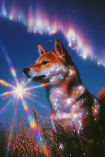 Prismatic Retro-Futuristic Dreamscape style reference image — dreamy soft-focus bloom