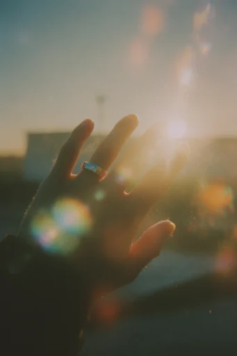 Luminous Analog Nostalgia style reference image — dreamy lens flares