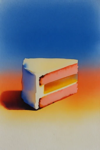 Chromatic Minimalist Expressionism style reference image — fine art paper grain