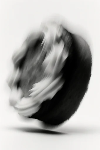 Kinetic Ghostly Monochrome style reference image — kinetic portraiture