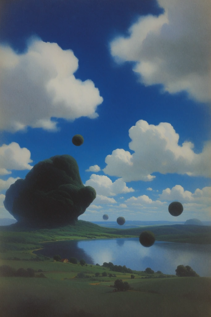 Nostalgic Surrealist Dreamscapes style AI image example 2