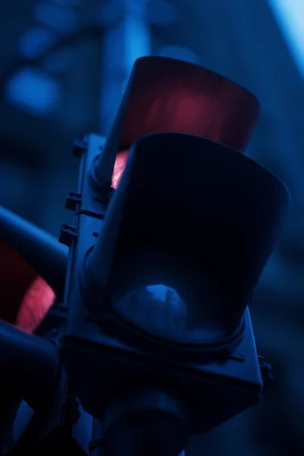 Luminous Cobalt Cyber-Noir style reference image — bioluminescent cybernetic glow