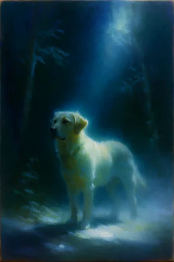 Ethereal Bioluminescent Nocturne style reference image — bioluminescent glow