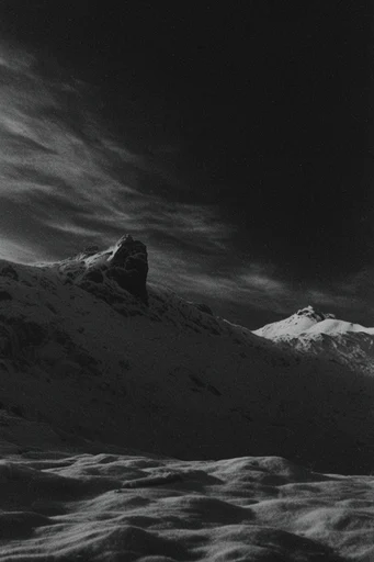 Cinematic Chiaroscuro Noir style reference image — high contrast black and white
