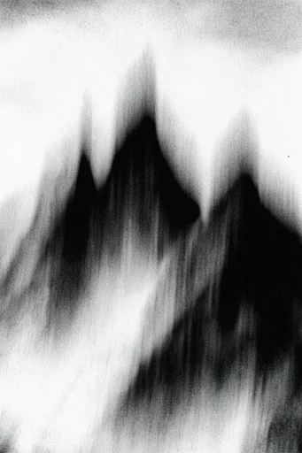 Spectral Kinetic Noir style reference image — high-contrast monochrome