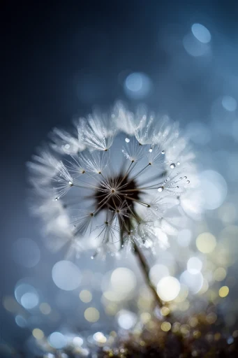 Luminescent Macro Ethereal style reference image — refracted light