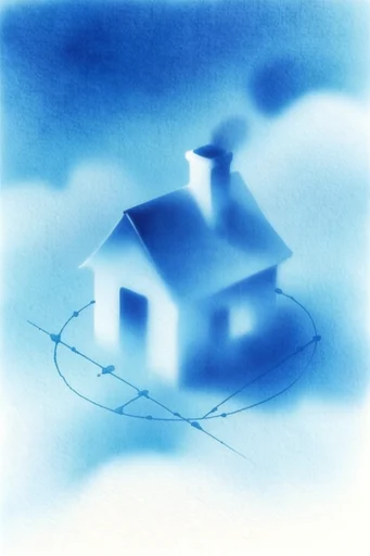 Ethereal Cyanotype Dreamscape style AI image example 4