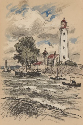 Timeless Monochromatic Sketch style reference image — sepia and graphite palette