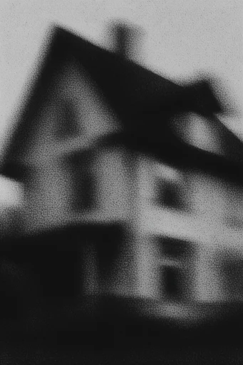 Textured Monochrome Noir style AI image example 4