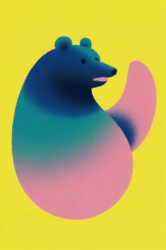 Chromatic Grain Minimalism style AI image example 3