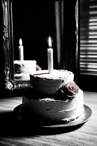Gritty Monochromatic Noir style reference image — raw analogue distortion