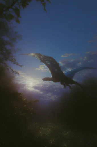Luminous Nocturnal Dreamscape style reference image — analog film grain