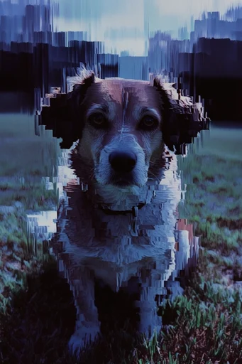 Ethereal Glitch Melancholy style reference image — clinical lighting