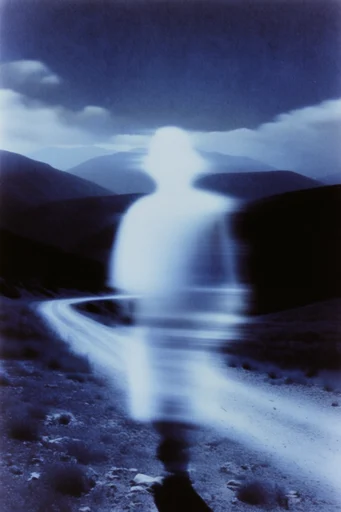 Spectral Indigo Cyanotype style reference image — long exposure photography
