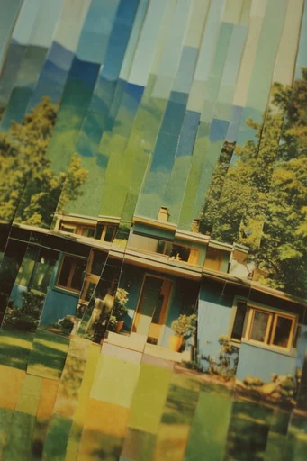 Tactile Deconstructed Collage style AI image example 4