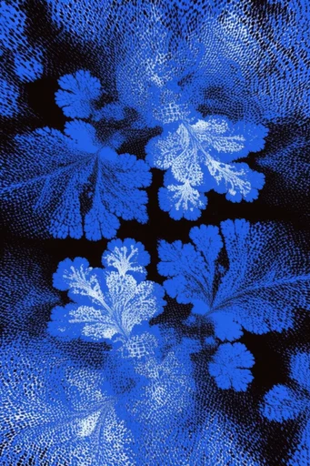 Electric Fractal Minimalism style reference image — procedural displacement