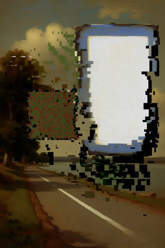 Digital Renaissance Glitch style reference image — digital glitch art