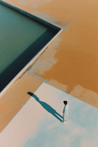 Surreal Minimalist Waterscapes style reference image — quiet isolation