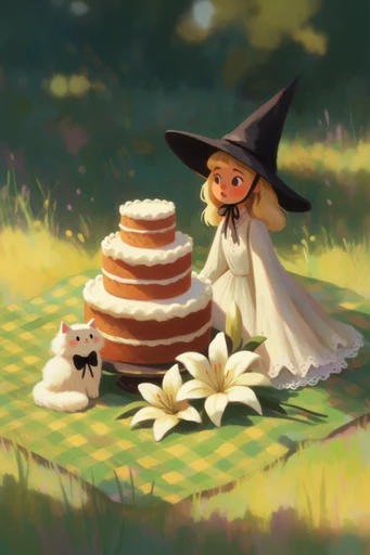 Whimsical Folklore Illustration style reference image — charming anthropomorphic characters