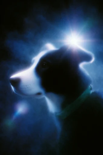Luminous Cosmic Noir style reference image — cosmic mystery