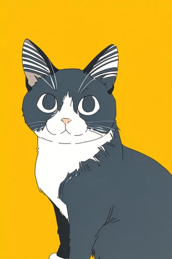 Graphic Minimalist Pop-Anime style reference image — slice of life anime