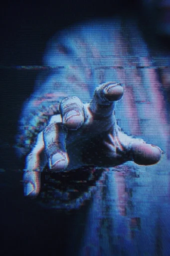 Analog Glitch Synthesis style reference image — VHS analog distortion