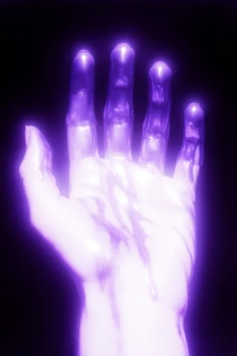 Luminous Ethereal Glitch style reference image — digital chromatic aberration