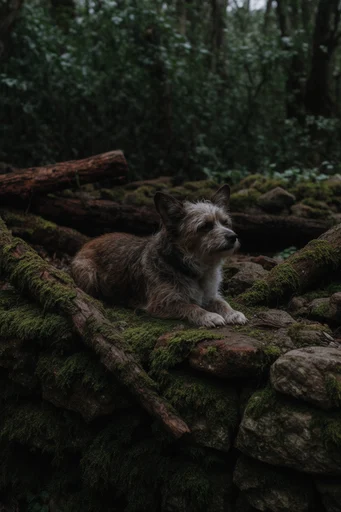 Primeval Earth Textures style reference image — organic forest floor