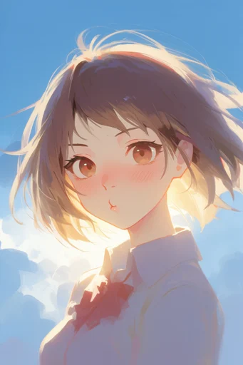 Ethereal Pastel Anime style reference image — delicate line art