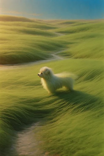 Lush Verdant Solitude style reference image — surreal nature landscape