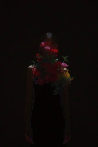 Cinematic Noir Glitch style reference image — cinematic motion blur