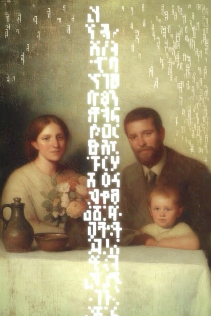 Digital Renaissance Glitch style AI image example 2
