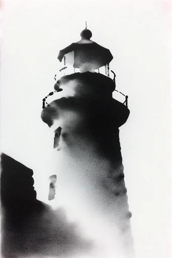 Gritty Monochrome Brutalism style reference image — lo-fi xerox aesthetic