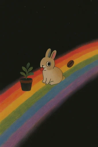 Prismatic Nocturnal Minimalism style AI image example 3