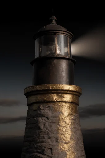 Gilded Chiaroscuro Impasto style reference image — metallic sheen