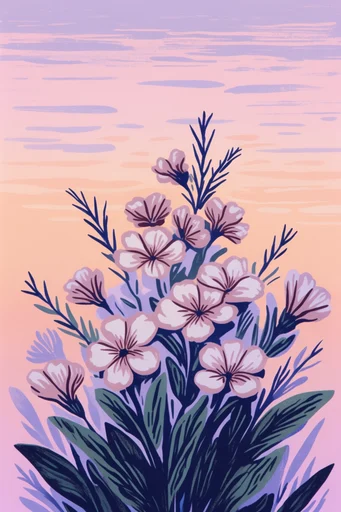 Textured Silhouette Minimalism style reference image — vibrant color layering