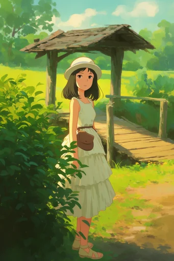 Nostalgic Ghibli Summer style reference image — nostalgic summer mood