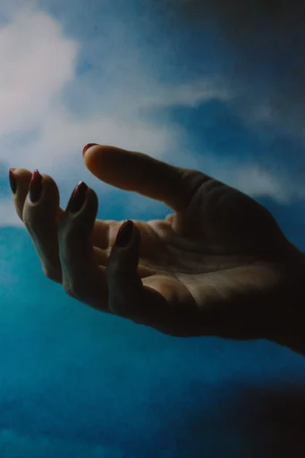Cinematic Twilight Surrealism style reference image — heavy film grain