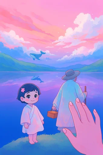 Nostalgic Twilight Surrealism style reference image — cumulonimbus clouds